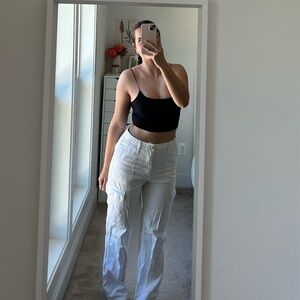 Zara white cargo pants